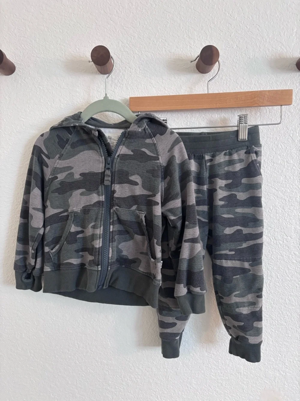 Little Sleepies - Camo Hoodie and Joggers sweat set